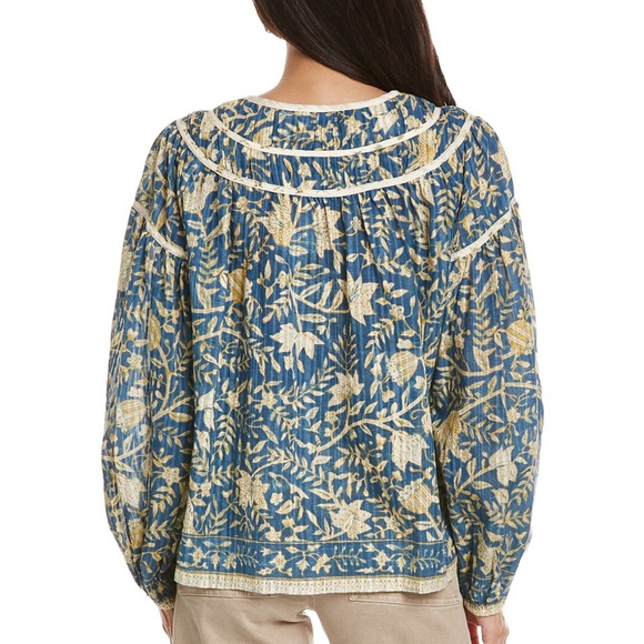 ULLA JOHNSON Kirana Lanai Blouse Top - Picture 3 of 11